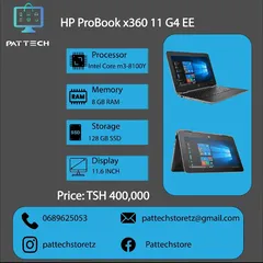 Takeer - Hp Probook x360 11 G4 EE 
8th Generation
Processor: Intel Core m3-8100Y
Memory: 8GB RAM
Storage: 128 GB SSD
Display: 11.6 INCH
Touch screen 

PORTS...