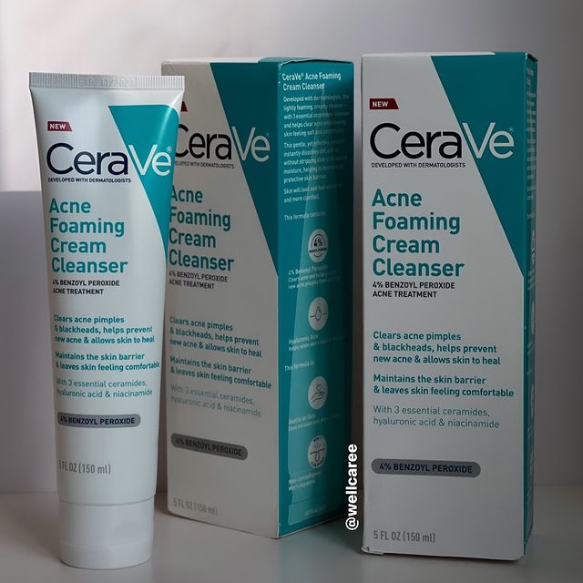 Takeer - Acne foaming cream cleanser 
Formulated with benzoyl peroxide 

formulated to thoroughly dissolve dirt and excess oil, while clearing acne with 4% ...