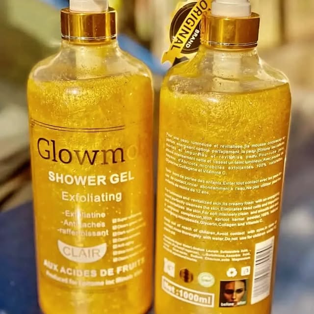 Takeer - GLOWMOL SHOWER GEL 
exfoliating anti taches
👨‍🦯Super whitening 
👨‍🦯Clears green vein 
👨‍🦯Dark spot corrector 
👨‍🦯Clears wrinkles 
👨‍🦯Anti...