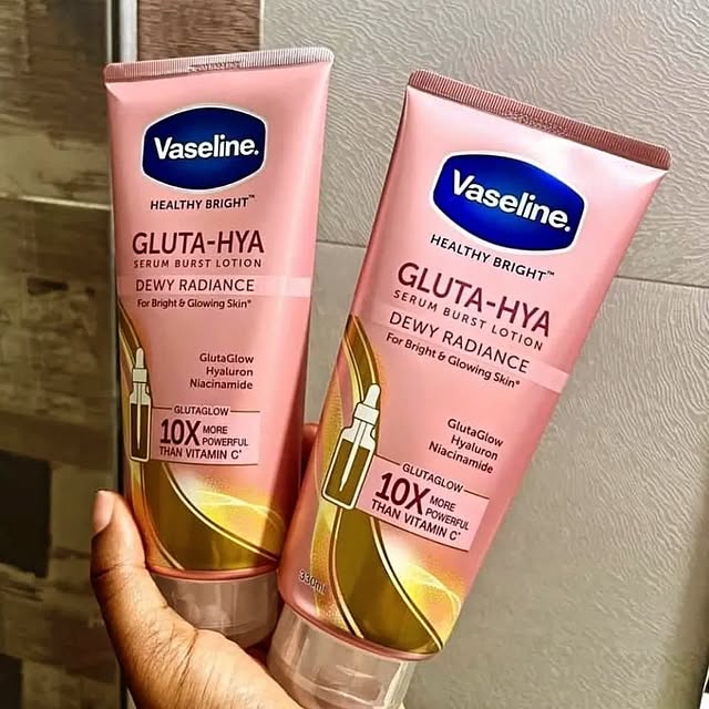 Takeer - VASELINE  GLUTA -HYA SERUM 
👨‍🦯Hii ni body serum nzuri mnooo 
👨‍🦯 inasaidia kukupa ngozi moja safii sana
👨‍🦯hazichubui bali zinakupa natural ...