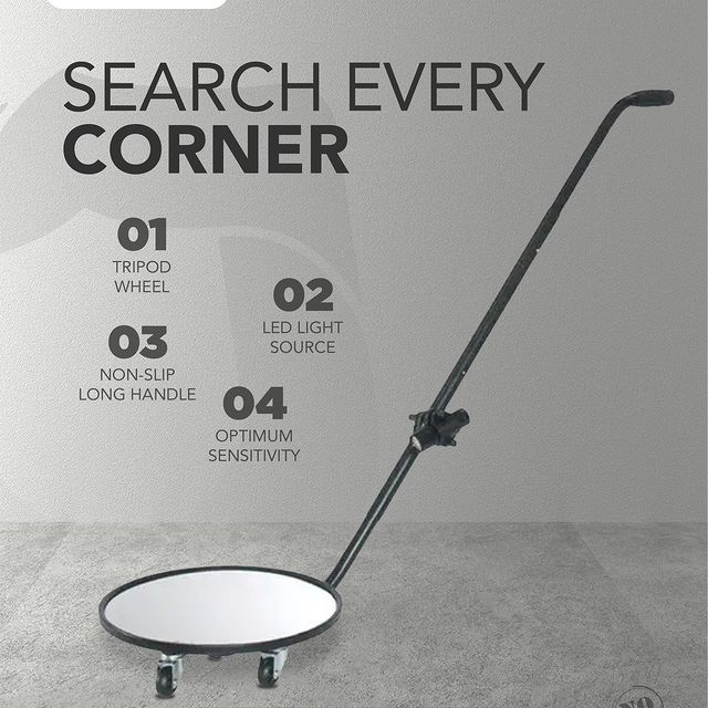 Takeer - Search every corner with our Under Vehicle Search Mirror! Featuring a tripod wheel, LED light source, and non-slip handle, it ensures optimum sensi...