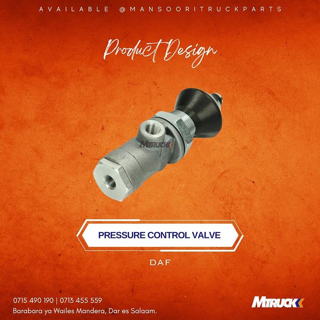 Takeer - PRODUCT NAME : PRESSURE CONTROL VALVE

BRAND : DAF
_______

AVAIALBLE 

📍: BARABARA YA WAILES MANDERA, DAR ES SALAAM
📞 : 