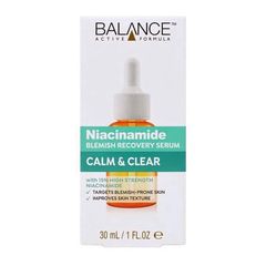 Takeer - Balance Active Formula Niacinamide Blemish Recovery Serum is a water-based formulation with 15% Niacinamide, a hero skincare ingredient also known ...