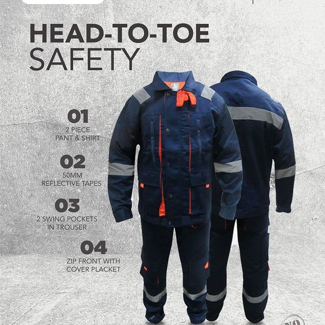 Takeer - Stay safe from head to toe with Safe Step’s 2-piece coverall! Featuring 50mm reflective tapes, 2 swing pockets, and a zip front with cover placket....