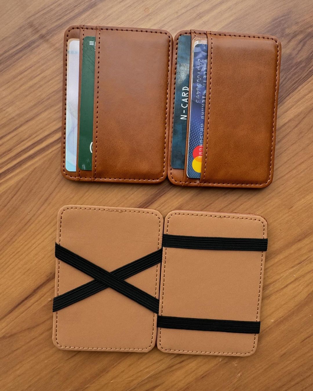 Takeer - Slim wallet . Best for your style and spine 

25000tsh 
-Comfortable for front pocket 
-To Carry cards,IDs and bussiness card 
-carry cash& Coins