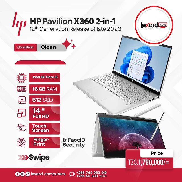 Takeer - Elevate your work experience with the 
HP Pavilion 14 X360  Convertible 

- 🚀:- Blazing Speed**: Powered by an Intel Core i5 for seamless multitas...