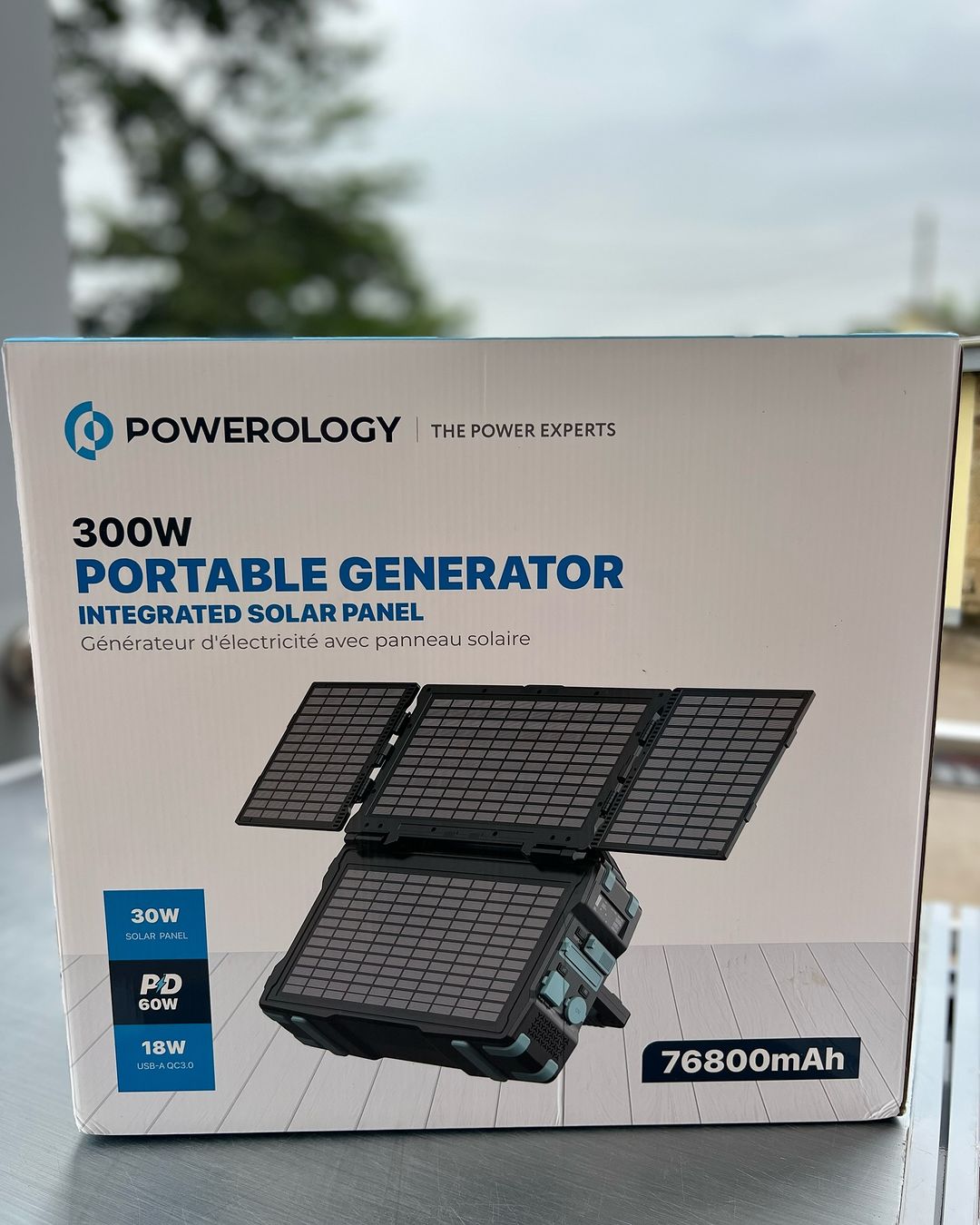 Takeer - Start your adventures and don’t be afraid of running out of battery! Powerology Portable Solar Power Generator 284Wh 300W QC can support your gadge...