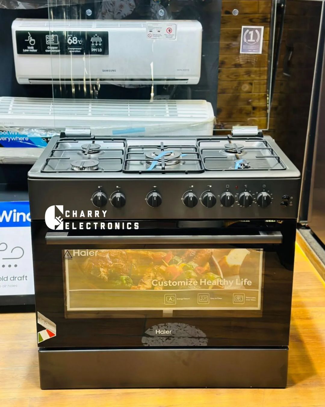 Takeer - 🔥Haier Cooker 5 Gas Burners + Electric Oven🔥🔥 
▪️90×60cm

PRICE:- 💸1,350,000
🔹1 year Warranty✔️✅
𝙇𝙤𝙘𝙖𝙩𝙞𝙤𝙣:- Kariakoo Msimbazi
𝘾𝙤𝙣𝙩...