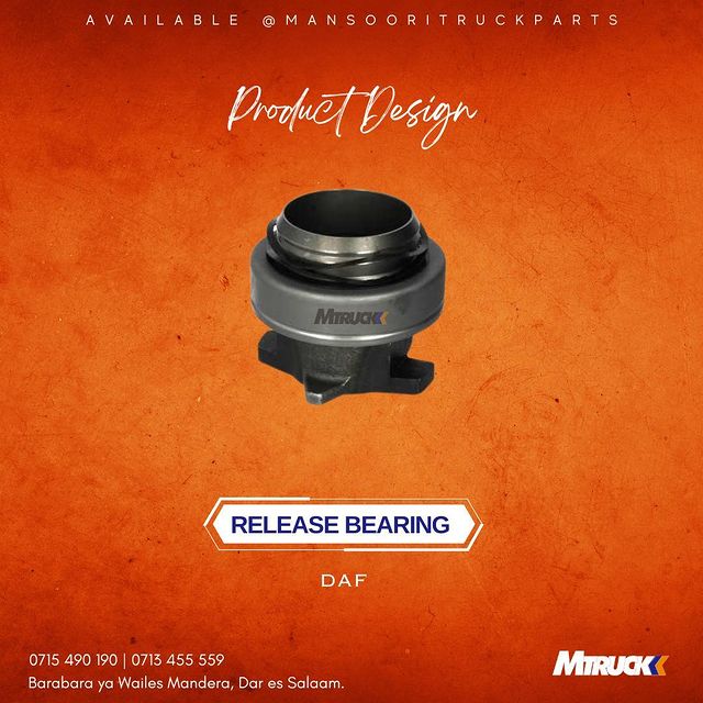 Takeer - PRODUCT NAME : RELEASE BEARING 

BRAND : DAF
_______

AVAIALBLE 

📍: BARABARA YA WAILES MANDERA, DAR ES SALAAM
📞 : 