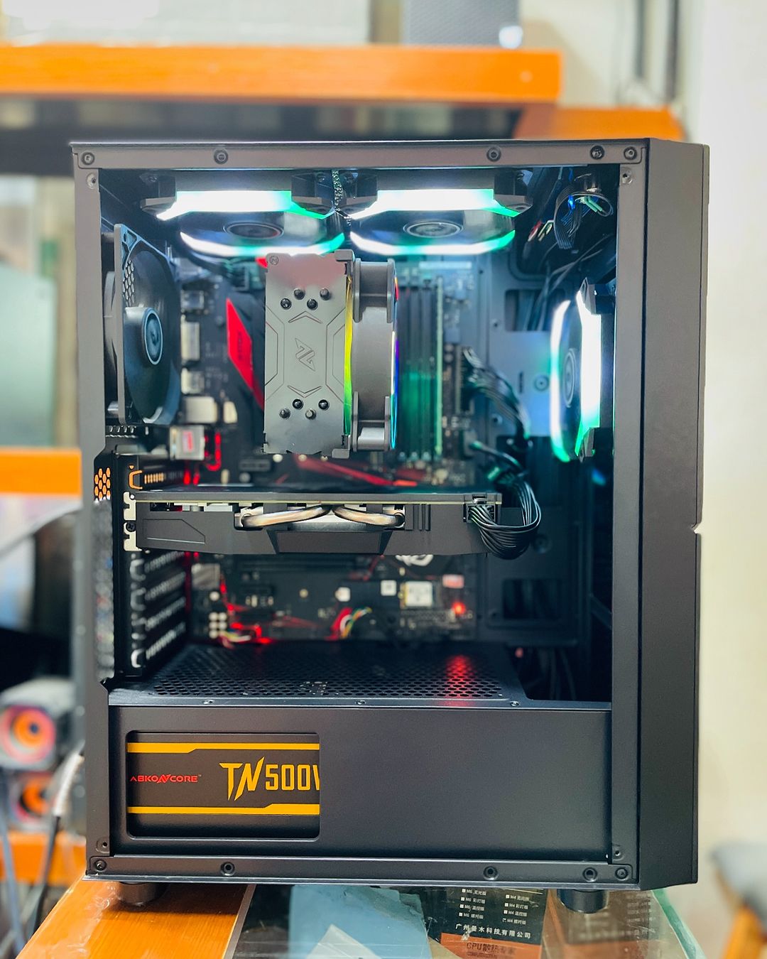 Takeer - Customized Gaming
Desktop
Asus ROG Strix B250H Gaming
Core i7 7th Generation
SSD 512GB M.2 NVMe
RAM 16GB DDR4
CPU 3.60GHz 8 Threads
AMD Radeon RX 5...