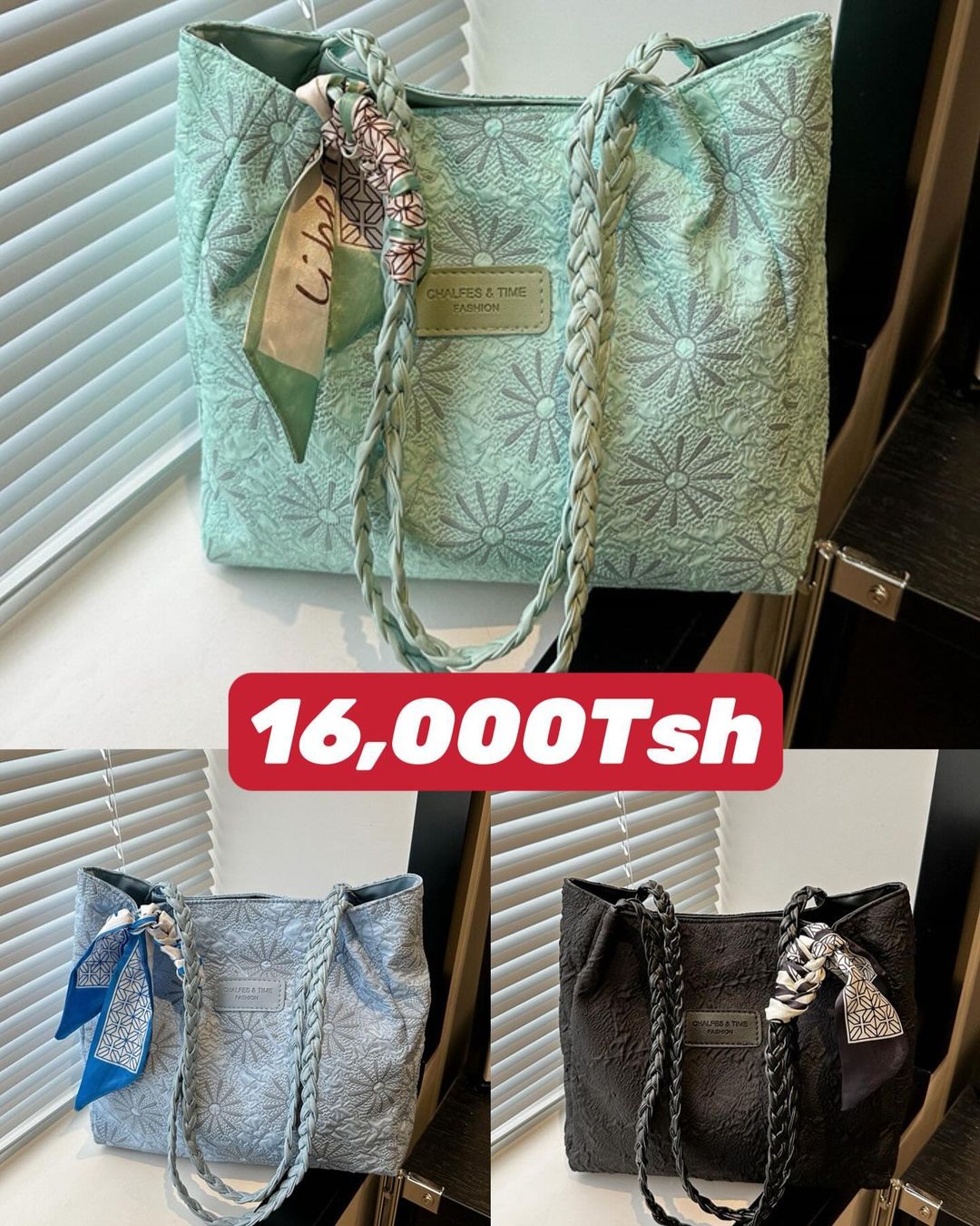 Takeer - 🥳🥳🥳New Arrivals 🥳🥳🥳
 🔥🔥🔥

Cute lady bag😍😍
Price: 16,000Tsh/=

Material: Quality assured (Ipo Kama kwenye picha)✅ 
Please send a DM for f...