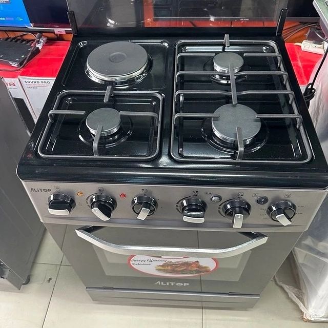 Takeer - Offers Offers 
Altop cooker 3 Gas+1 Electric Silver
2 Years Warranty

Specifications
Size 60*60
-3 Gas + 1 Electric hotplate
Euro pool type burners...