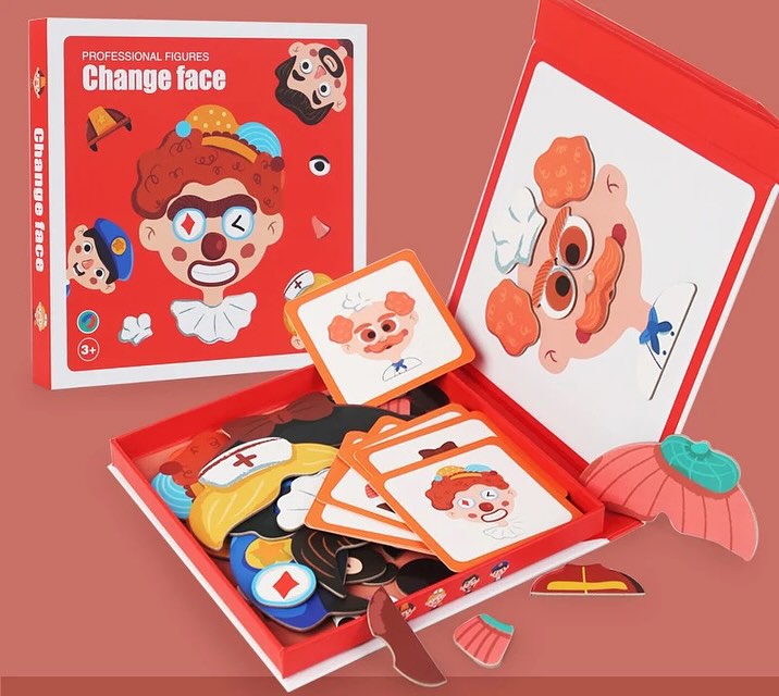 Takeer - DIY Character Magnetic Jigsaw Change Face Puzzle
Price 25,000tshs