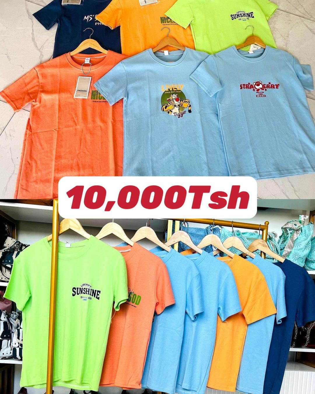 Takeer - 🥳🥳🥳
Good quality T-shirts 😍😍
Price: 10,000Tsh/=

Material: Quality assured (Ipo Kama kwenye picha)✅ 
Please send a DM for faster response. 

 ...