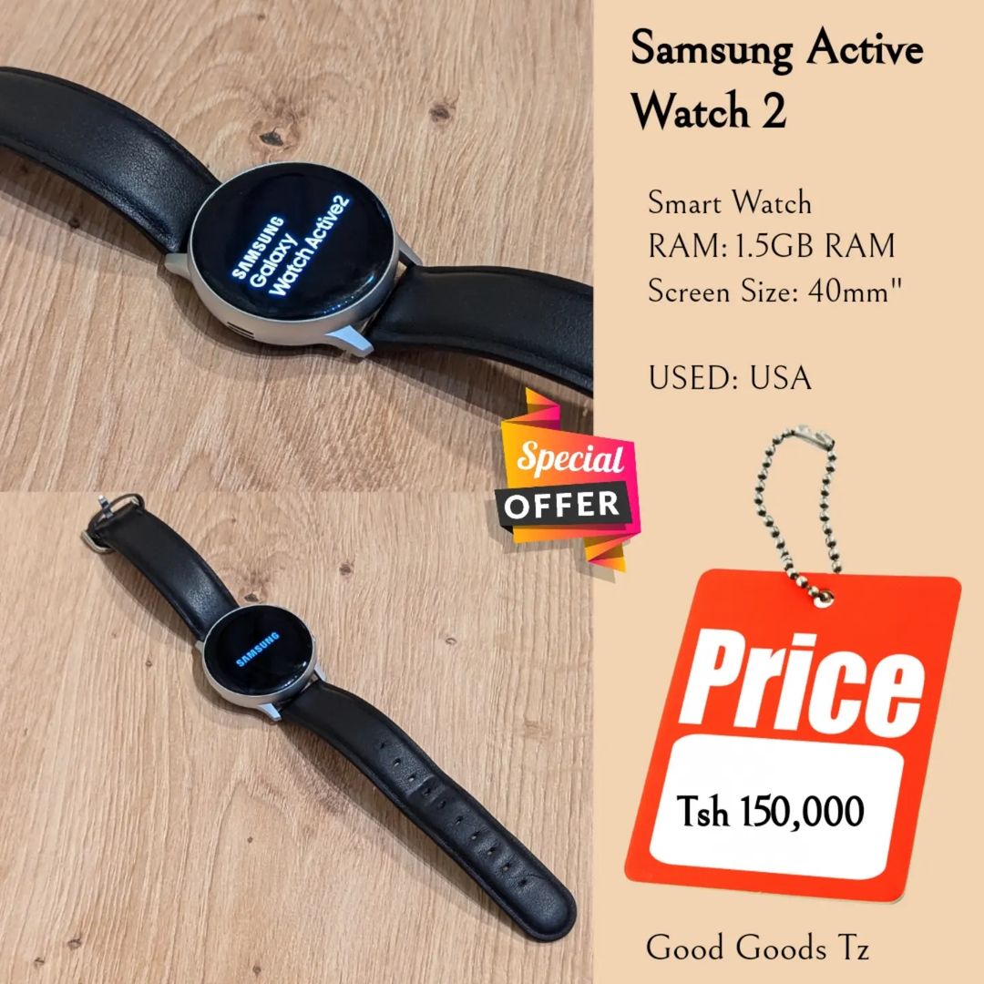 Takeer - Samsung Active Watch 2(SOLD✅✅)
Tsh 150,000
⬛MTUMBA HALI MPYA TOKA USA.
⬛Ni saa na charger yake.
⛔HATUFANYI EXCHANGE/TOP UP
⬛TEXT WHATSAP KUTUMIWA L...