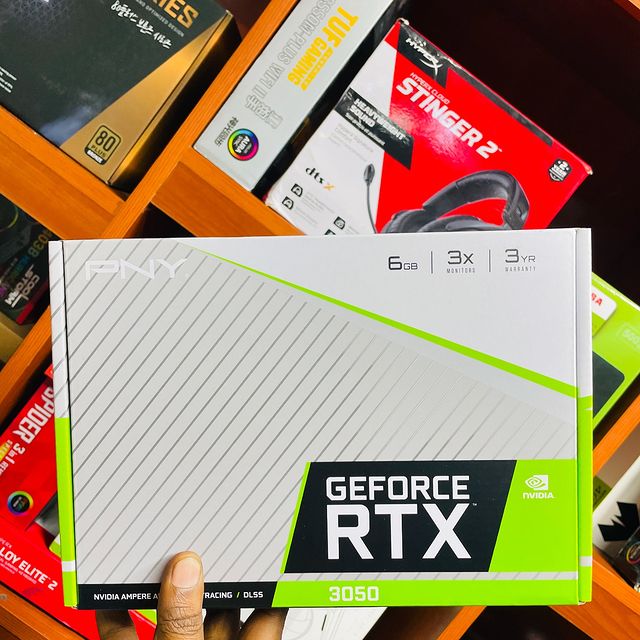 Takeer - Nvidia Geforce RTX 3050 (Low Profile)
Brand: PNY 
Capacity: 6GB Dedicated Graphics
Outputs: DVI,HDMI,Display Ports
Key Features: 👇🏾
Support 4k 12...