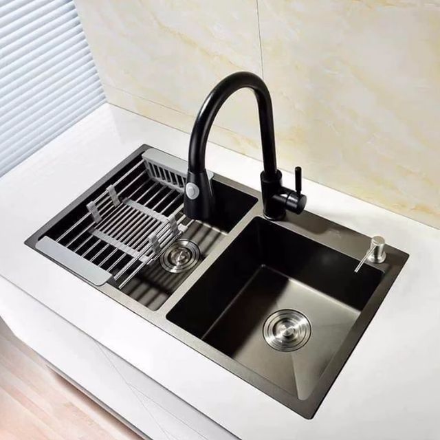 Takeer - Kitchen sink yakisasa inafaa kuweka na marble