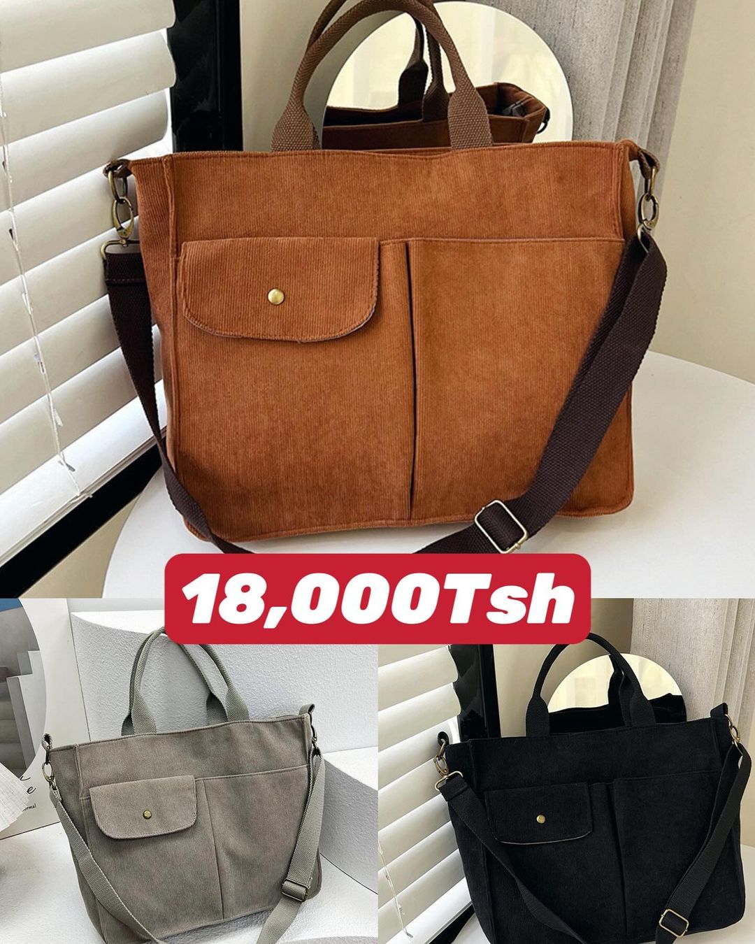 Takeer - 🥳🥳🥳New Arrivals 🥳🥳🥳
 🔥🔥🔥

New lady bag😍😍
Price: 18,000Tsh/=

Material: Quality assured (Ipo Kama kwenye picha)✅ 
Please send a DM for fa...