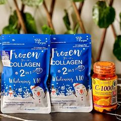 Takeer - FROZEN COLLAGEN 2in1 WHITENING X10
👨‍🦯Hizi ni whitening capsules(vidonge)tena from Thailand
👨‍🦯inakukinga kupata chunusi za uso na Mwilini
👨‍�...