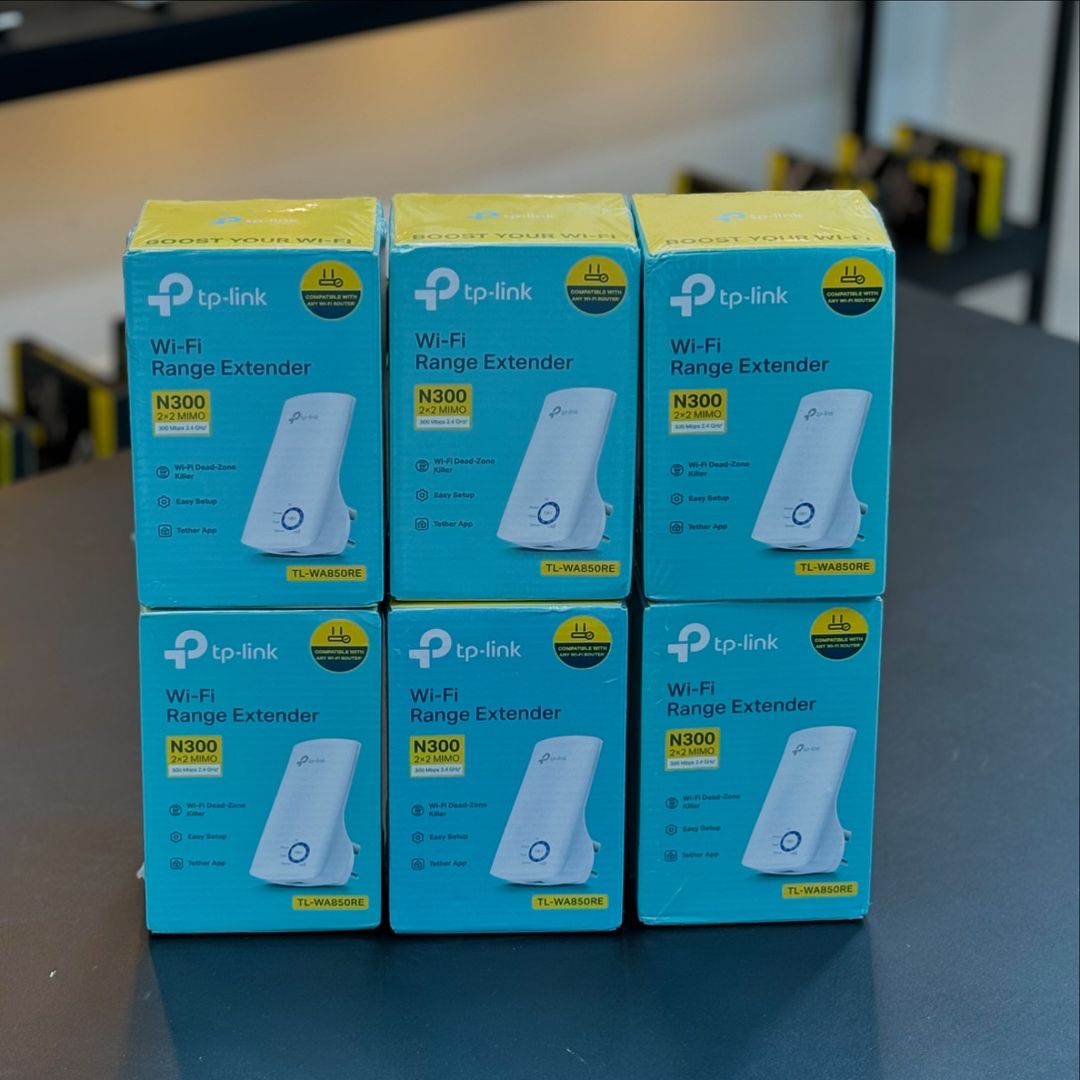 Takeer - TP-Link Wi-Fi Range extender 
N300 2x2Mimo 300Mbps 2.4GHz
TL-WA850RE.Available

Price:100,000/=

📍Tunapatikana Savai Complex karibu na Mlimani cit...