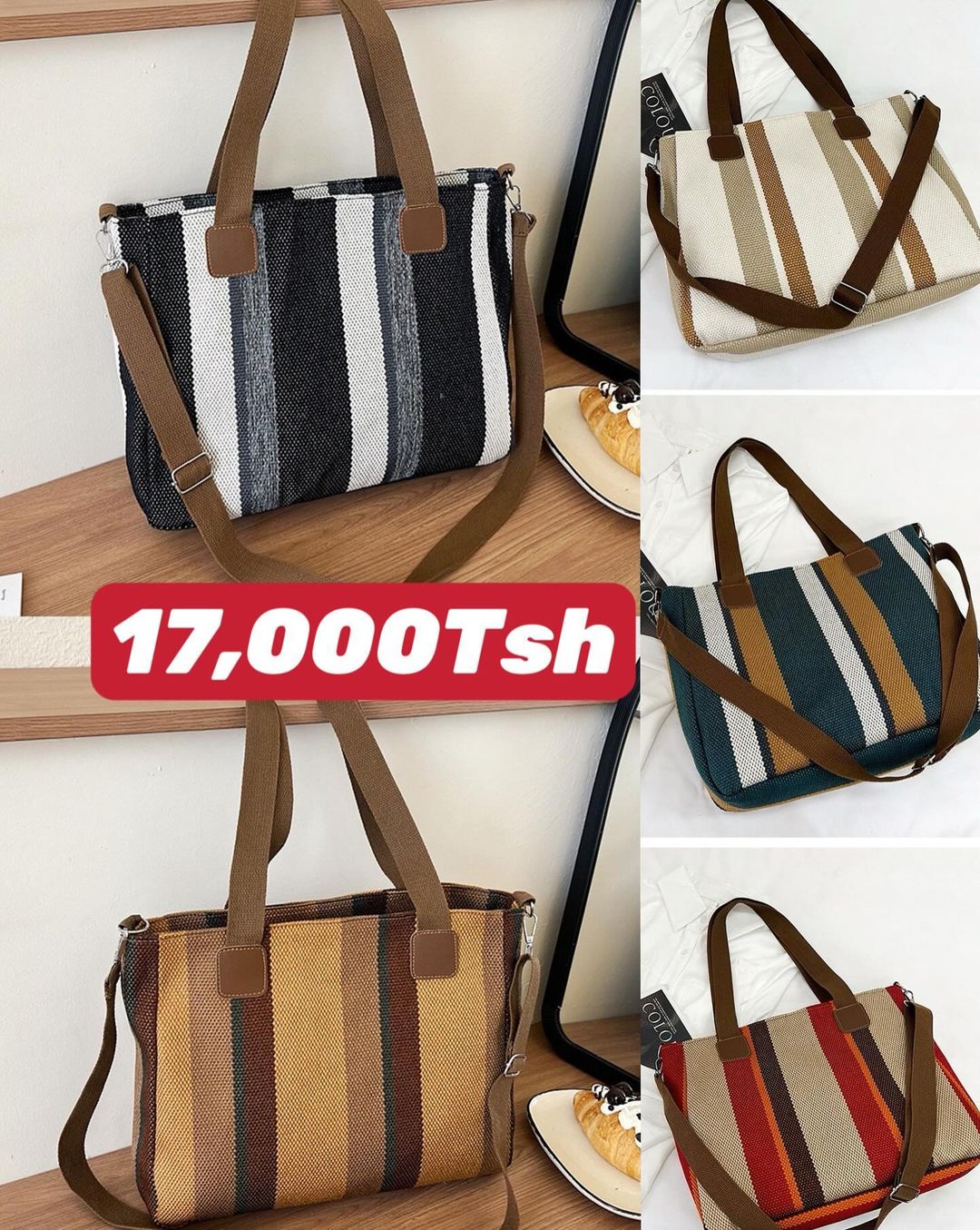 Takeer - 🥳🥳🥳Restock!!!🥳🥳🥳
 🔥🔥🔥

New lady bag😍😍
Price: 17,000Tsh/=

Material: Quality assured (Ipo Kama kwenye picha)✅ 
Please send a DM for faste...