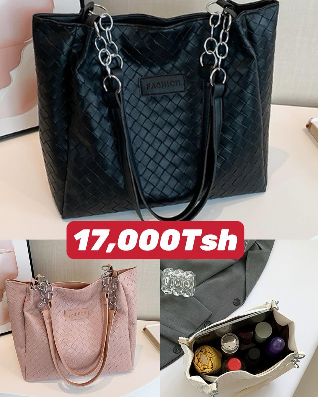 Takeer - 🥳🥳🥳New Arrivals 🥳🥳🥳
 🔥🔥🔥

New lady bag😍😍
Price: 17,000Tsh/=

Material: Quality assured (Ipo Kama kwenye picha)✅ 
Please send a DM for fa...