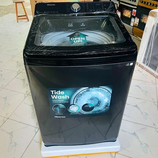 Takeer - Offers Offers 
:HISENSE AUTOMATIC TOP LOARD WASHING MACHINE
2years Warranty 
•Brand:HISENSE
•Capacity: (8,10.5,13,16,18 & 20)

Price
>KG8 = 750,000...