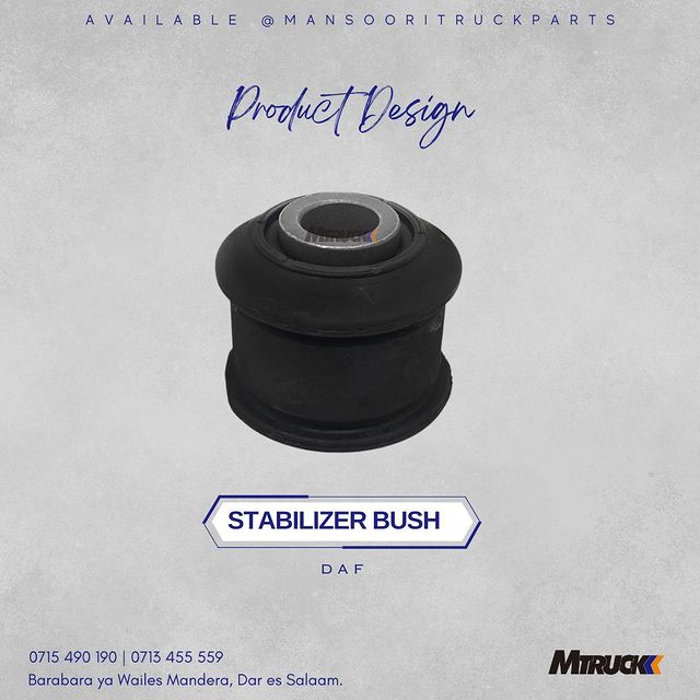 Takeer - PRODUCT NAME : STABILIZER BUSH 

BRAND : DAF
_______

AVAIALBLE 

📍: BARABARA YA WAILES MANDERA, DAR ES SALAAM
📞 : 