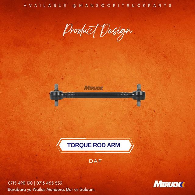 Takeer - PRODUCT NAME : TORQUE ROD ARM

BRAND : DAF
_______

AVAIALBLE 

📍: BARABARA YA WAILES MANDERA, DAR ES SALAAM
📞 : 