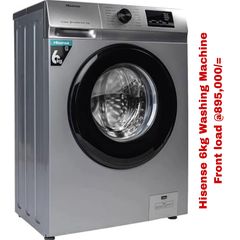 Takeer - Hisense - Automatic Front load Washing Machine 6kg ,000/=
Call/WhatsApp kuweka order yako.
2years  warrant
Free delivery.