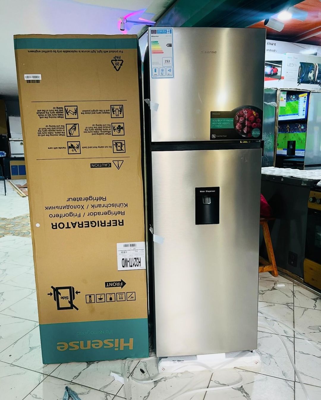 Takeer - OFFERS🔥 OFFERS🔥
HISENSE REFRIGERATOR H321TI-WD NON FROST
•250 litres
•NON FROST✔️
🔘BEI👉 1,200,000
•Built in water dispenser 
•4 years warranty ...