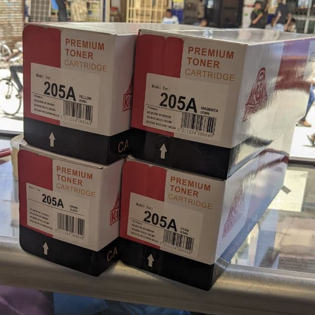 Takeer - 205A PREMIUM TONER CARTRIDGE ✅

Color: BLACK/ CYAN /YELLOW /MAGENTA 🖨️

Used for printers: M181FW /M180NW/ M180N/ M181/ M180/ M154A/ M154NW/ M154....
