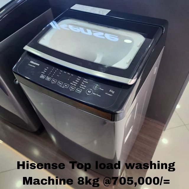 Takeer - Hisense - Automatic Top load Washing Machine 8kg ,000/=
Call/WhatsApp kuweka order yako.
2years  warrant
Free delivery.