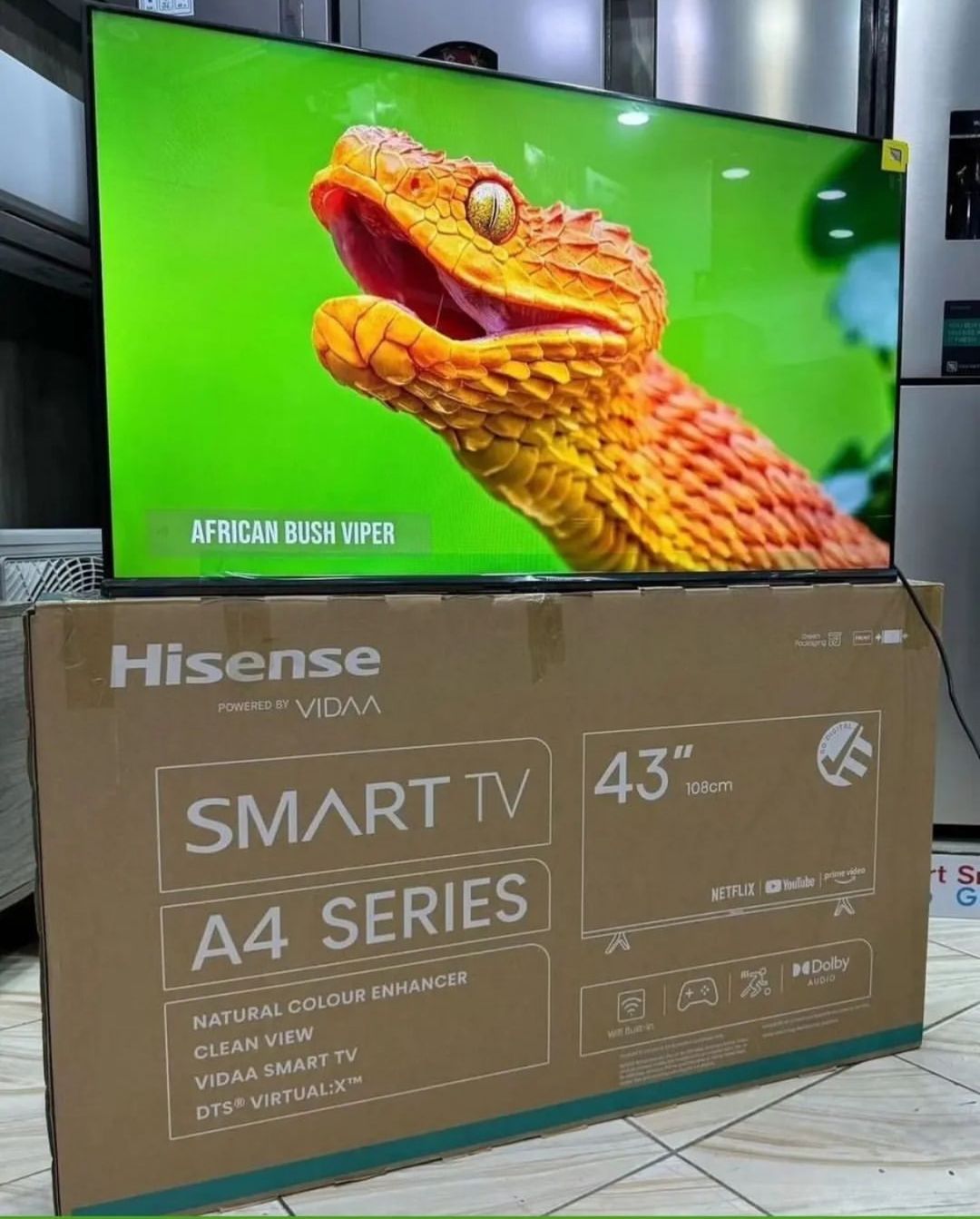 Takeer - !OFFER OFFER!
HISENSE LED TV
32= 395,000
40= 580,000
43= 640,00

HISENSE SMART TV
32= 450,000
40= 630,000
43= 680,000
KARIBU .tz

☆Freee Delivery �...