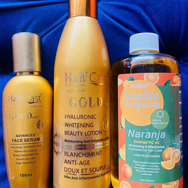 Takeer - DELIVERY 
Tajiri umetisha hapa ni full ku Glow
Half cast gold lotion 
Half cast gold serum
Naranja body oil 
Karibu sana

Cc: 