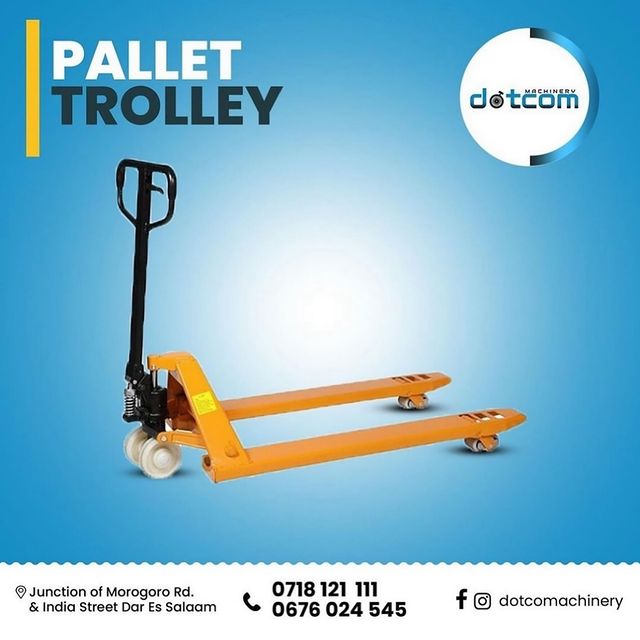 Takeer - HYDRAULIC PALLETE TROLLEY
AVAILABLE AT DOTCOM MACHINERY

PALLET ZA SIZE TOFAUTI KUANZIA TON 3 ZA HYDRAULLIC KWA AJILI YA KUBEBEA MIZIGO MIKUBWA SAS...