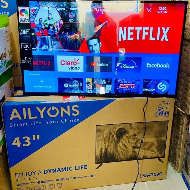 Takeer - Ailyons Smart Android TV 43 inch Frameless 
Bracket Bure 
 Bei Tshs 500,000 

Call or WhatsApp 