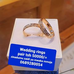 Takeer - Wedding rings 💍 💑 

Hazipauki wala Hazichubuki Zinadumu zaidi ya mwaka mmoja 

TUNAPATIKANA UBUNGO MAWASILIANO STAND YA DALADALA MKABALA NA JENGO...