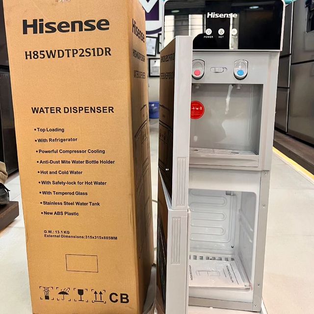 Takeer - Hisense water Dispenser ,000
Call/WhatsApp kuweka order yako.
2years  warrant
Free delivery.