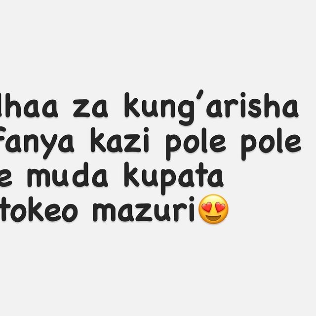 Takeer - Matokeo mazuri yataki haraka kuna watu hawana uvumilivu hata kidogo anapoanza kutumia products anataka aone matokeo siku inayofuata hivyo umpelekea...