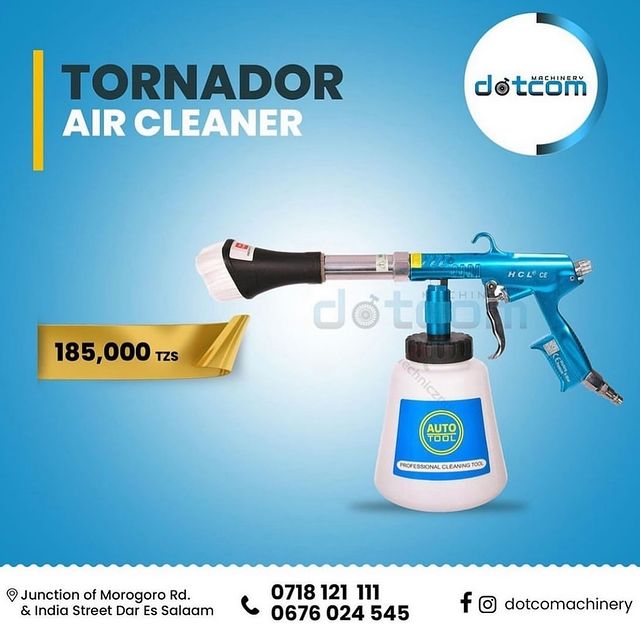 Takeer - TORNADO AIR CLEANER⁣

Hiki ni kifaa chakusafishia gari kwa ndani kinachotumia upepo kukausha unachosafisha.⁣
unaweza kusafisha seatcovers,dashboard...