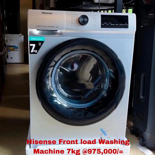 Takeer - Hisense - Automatic Front load Washing Machine 7kg ,000/=
Call/WhatsApp kuweka order yako.
2years  warrant
Free delivery.