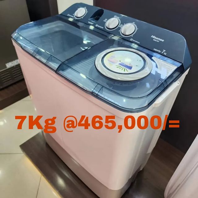 Takeer - Hisense - Manual Washing Machine 7kg kg ,000/=
Call/WhatsApp kuweka order yako.
2years  warrant
Free delivery.