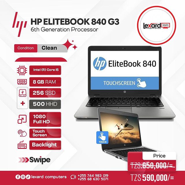 Takeer - The WAIT is OVER…. All Time BEST HP LAPTOP
….
Moja ya Laptop BORA za Muda wote from HP ni

Hizi HP Elitebook 840 G3… Uzuri ni Kwamba zinakuja zikiw...