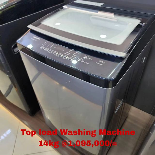 Takeer - Hisense - Automatic Top load Washing Machine 14kg ,095,000/=
Call/WhatsApp kuweka order yako.
2years  warrant
Free delivery.