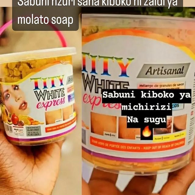 Takeer - Tity soap kiboko hii zaidi ya molato 
Bei 25000
whatssap 