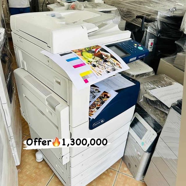 Takeer - OFFER🔥🔥🔥 1,300,000 XEROX 7220/25 COLOR AND BLACK AND WHITE MACHINE
*Inatoa Copy
*Speed 25Pages kwa Dakika
*Inaprint 
*Inascann
*Paper Size A3 A4...