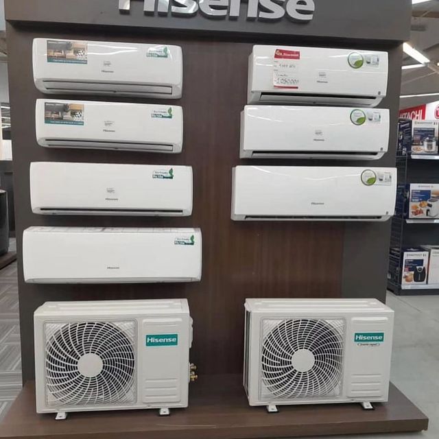 Takeer - Reposted 
OFAA🔥OFAA🔥
HISENSE AIR CONDITIONERS AVAILABLE FOR ALL SIZE 

 4 Years warranty

  Non inverter air conditioners👇
• 9000BTU - 900,000/-...