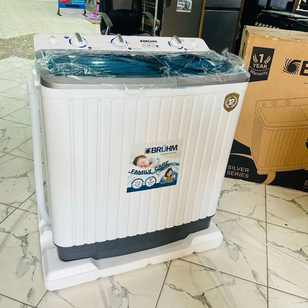 Takeer - Hisense 11kg Twin Tub Washing Machine, White 
2 years warranty 
Bei Tshs 550,000 

Features:
▪︎Air dry for quicker drying
▪︎Drain pump
▪︎11kg large...