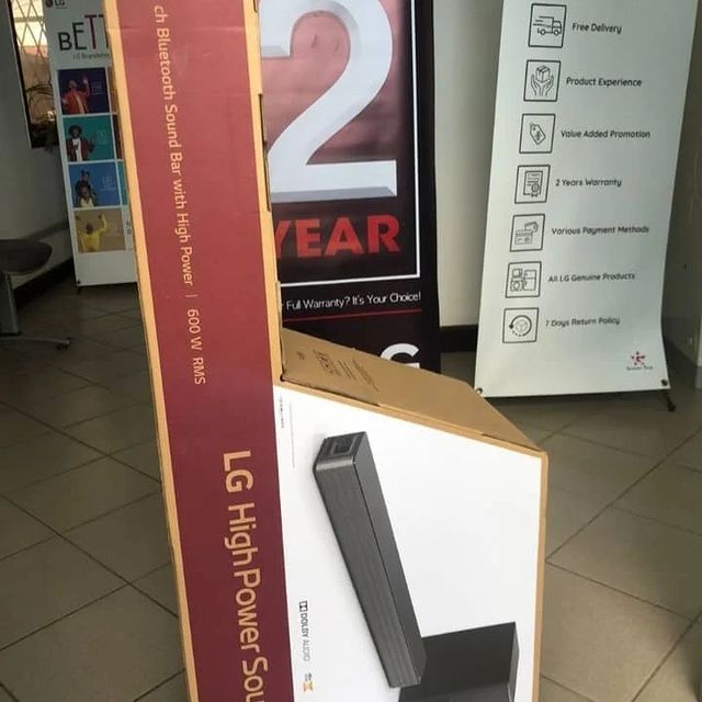 Takeer - Soundbar ya LG 600W bei 730,000

Free home delivery 🔥 

Call or WhatsApp 🔥